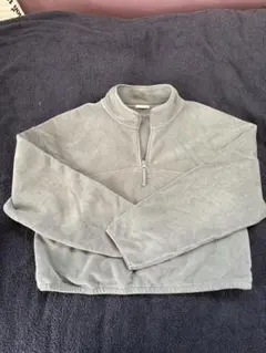 GU ストレッチフリースハーフジッププルオーバー(長袖) グリーン XLサイズ