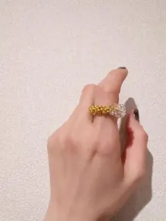 hand made ♦︎ ビーズリング 9号