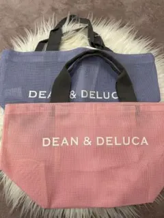 新品★ディーン＆デルーカ メッシュトートバッグ S 2色セット　パープル　ピンク