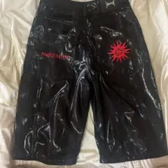 Norimid leather jorts ノーリミッド　レザージョーツのサムネイル