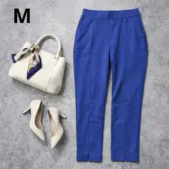 a4250【LAKOLE】前スリットパンツ キレイめカジュアル ウエストゴム