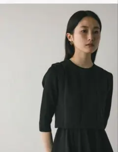 STYLEMIXER サマーニットベスト ブラックのサムネイル
