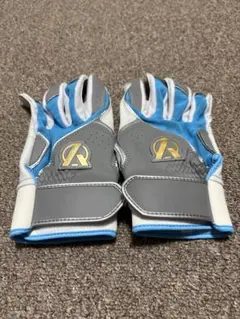 Amazing アメイジングバッティンググローブ 両手用 グレー×サックス　M