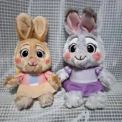 ズートピア FukuFuku ぬいぐるみ 〜ジュディファミリー〜　2種セット