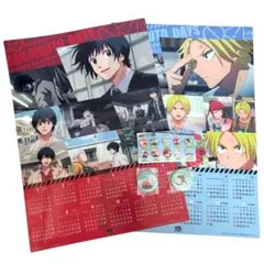 サカモトデイズ　くら寿司　クリアポスターカレンダー　缶バッチ