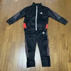 adidas ジャージ ブラック/レッド 130サイズ