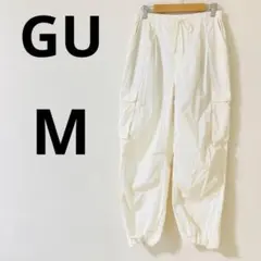 GU カーゴプルオンパンツ　【M】　カーゴパンツ　総ウエストゴム　カジュアル