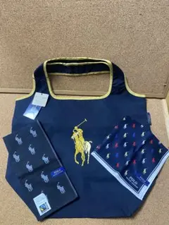 新品/Polo Ralph Laurenプチハンカチ/エコバッグの3点セット