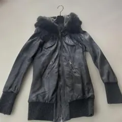 Giorgio Brato フード付きレザージャケット 40