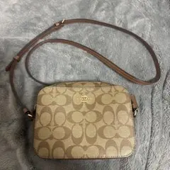美品⭐︎coach ショルダーバッグ　シグネチャーキャンバス　ミニバッグ