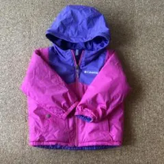 美品Columbia リバーシブル ジャケット コート 紫・ピンク