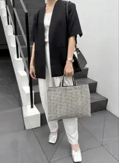 新品未開封　BIBI bag LARGE tweed graph check