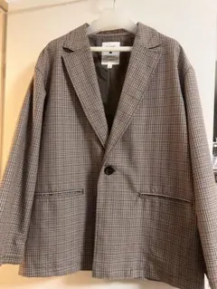 niko and... チェック柄 テーラードジャケット