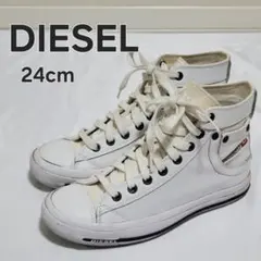 DIESEL ディーゼル エクスポージャー レザー スニーカー 24cmのサムネイル