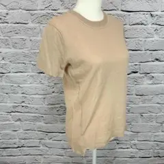 【未使用】COMME CA ISM半袖ニットFサイズモカ　214