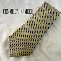 コムサデモードメン ブランド ネクタイ ドット スクエア柄 格子柄 シルク 日…
