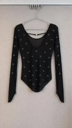 シースルー トップス ブラック