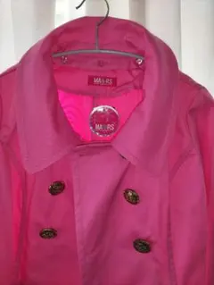 MA＊RS春のコート　ピンク ダブルブレスト トレンチコート