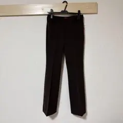 【新品未使用タグ付】ELLE ブラウン スリムフィットパンツ 40