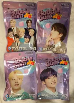 LOTTE XYLITOL x BTS Bubble Gum 4袋セット　ガム
