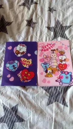 ２枚セットBT21ミニクリアファイル