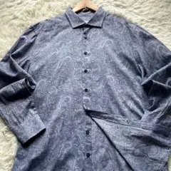 新品タグ付き✨エトロ 長袖シャツ ペイズリー 清涼感 ロゴボタン
