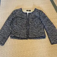 INED ノーカラージャケット ツイード　サイズ9