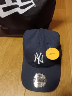 NEW ERA 9FORTY YOUTH ネイビーキャップ