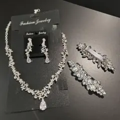 ウエディング ネックレス イヤリング ブライダル アクセサリー 結婚式 花嫁