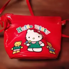 昭和　レトロ　ハローキティ ビニールバッグ ミニバッグ 　レアのサムネイル