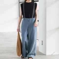 2024SS スピック&スパン　デニムサロペット　パンツ