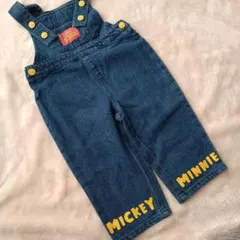 ミッキー ミニー 刺繍 オーバーオール リトシー サロペット