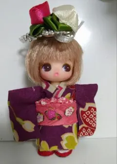 a7)a8)ぷちリカちゃん 着物 浴衣 髪飾り 2着セット - メルカリ