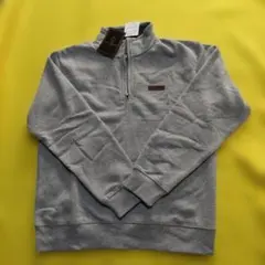 GIANNI VALENTINO グレー ハーフジップスウェット