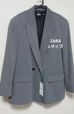 【新品未使用タグ付き】ZARAダブルブレスト仕様オーバーサイズブレザー