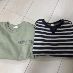 H&M コットン　スウェットトレーナー　2枚セット　92