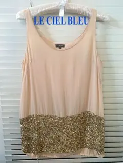 ルシェルブルー★LE CIEL BLEU★スパンコールタンクトップ★のサムネイル