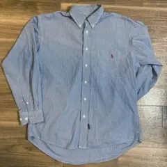 polo ポロ　ダウンボタンシャツ　チェック　M 赤ポニー　90s