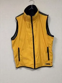 NAUTICAリバーシブルフリースナイロンベスト イエロー/グレー/Y2K/