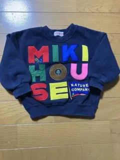 希少　Y2K ミキハウス べひ ロゴ トレーナー 日本製　平成レトロ　平成初期