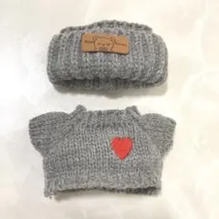 ラブブ　衣装　グレー ニット 2点セット