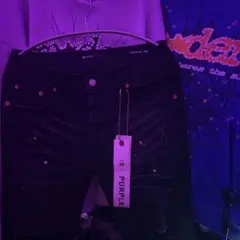 PURPLE BRAND デニムパンツ P001 ブラック サイズ30