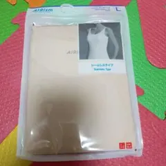 UNIQLO AIRism タンクトップ 　L　 ベージュ　新品・未開封