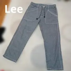 リー　Lee　ベイカーイージークロップドパンツ　S ヒッコリー　ストライプ