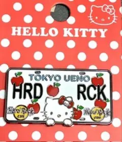キティ♥ハードロックカフェ☆上野【限定】PLATE☆りんご☆ピンバッジ