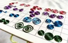渦巻きワイヤーチャームセット ハンドメイド素材