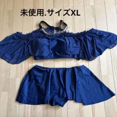 未使用teddy shop袖フリル付水着 サイズXLのサムネイル