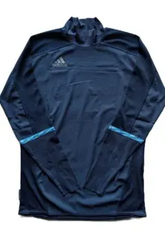 【美品】adidas 11pro 長袖 プラクティスシャツ　ネイビー　L