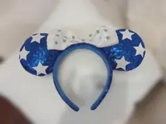 【美品】ディズニー カチューシャ 星柄 スパンコール