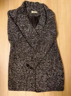 レディース　冬物コート　グレー